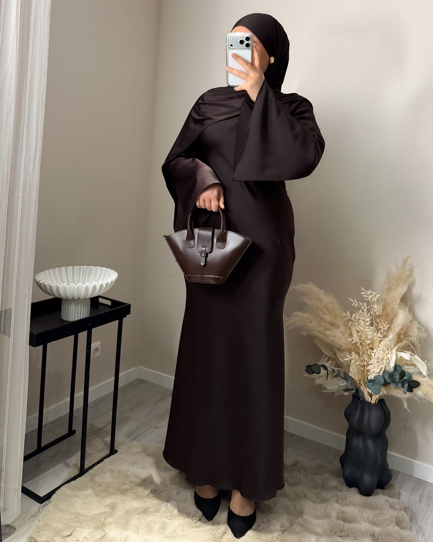 Sade Satin Abendkleid