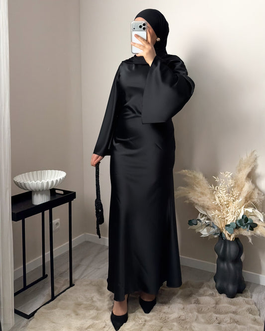 Sade Satin Abendkleid