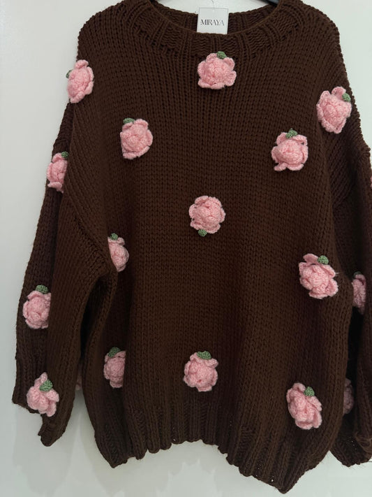 Handmade Rose Pullover