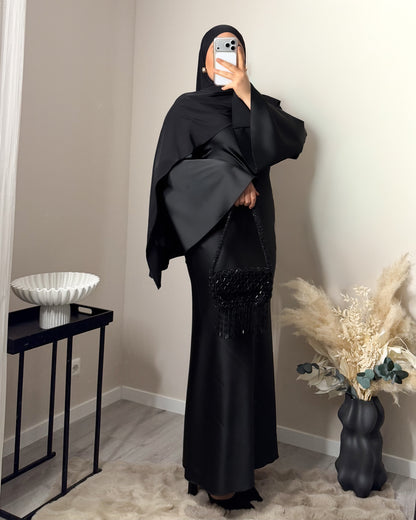 Sade Satin Abendkleid